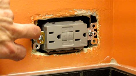 how to fix electrical outlet box with no bottom entry|electrical box loose.